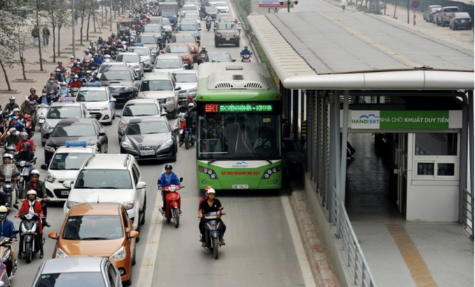 Theo điều chỉnh Quy hoạch chung thủ đô, thành phố sẽ thay thế tuyến BRT hiện hữu bằng tuyến đường sắt đô thị