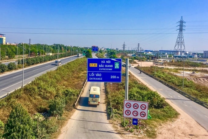 Cao tốc Hà Nội-Bắc Giang đoạn đi qua tỉnh Bắc Giang
