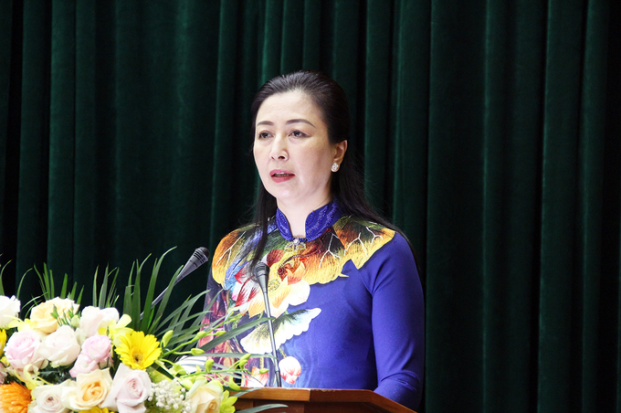 Bà Lê Thị Thu Hồng – Phó Bí thư Thường trực Tỉnh ủy Bắc Giang tạm thời điều hành Tỉnh ủy