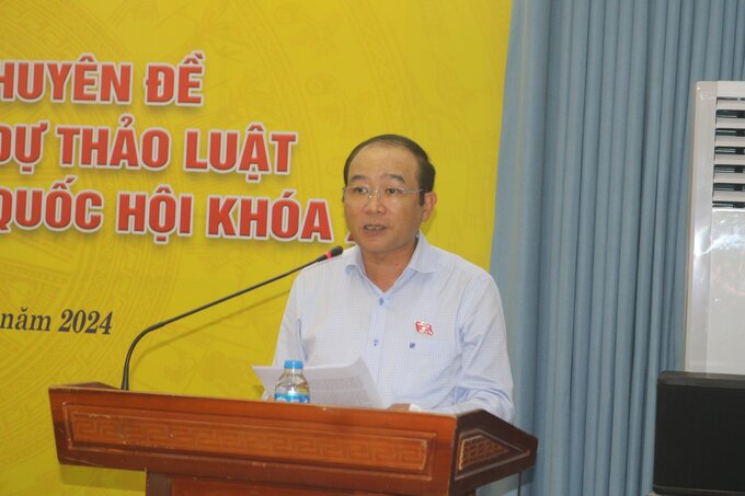 Ông Lã Thanh Tân, Phó Trưởng đoàn chuyên trách Đoàn ĐBQH TP Hải Phòng. Ảnh: Đinh Huyền.