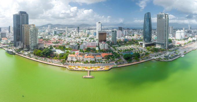 Thành phố Đà Nẵng nhìn từ trên cao. Ảnh: Nguyễn Trình