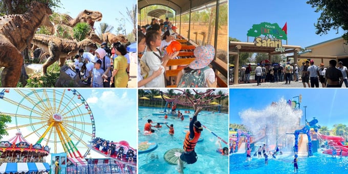 Du khách hào hứng trải nghiệm vui chơi giải trí tại chuỗi các công viên thuộc NovaWorld Phan Thiet