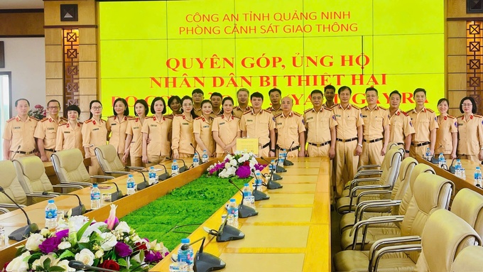 Lễ phát động quyên góp, ủng hộ người dân địa phương bị tthiệt hại do bão số 3 (Yagi) gây ra.