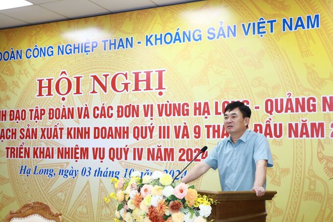 Bí thư Đảng ủy, Chủ tịch HĐTV Ngô Hoàng Ngân phát biểu chỉ đạo thực hiện kế hoạch, nhiệm vụ quý IV/2024