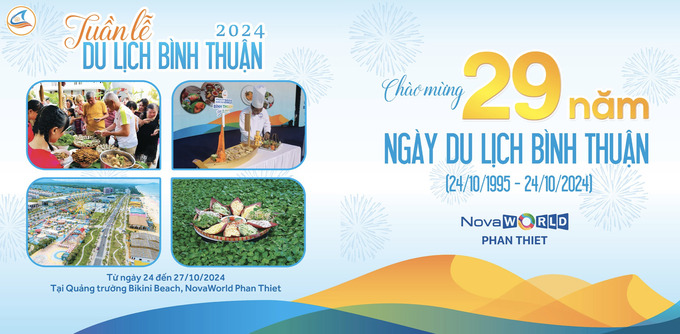 “Tuần lễ Du lịch Bình Thuận 2024” sẽ diễn từ 24 - 27/10 với nhiều hoạt động đặc sắc