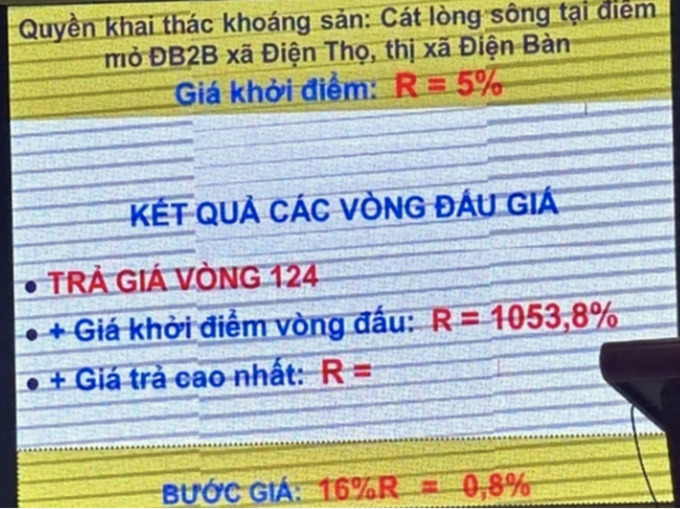 Việc điểm mỏ cát ĐB2B được đấu trúng với giá cao hơn 1.500% so với giá khởi điểm khiến nhiều người choáng váng/Ảnh: Báo CAND