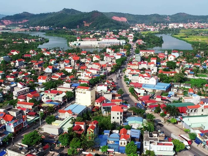 Một góc đô thị thành phố Thủy Nguyên.