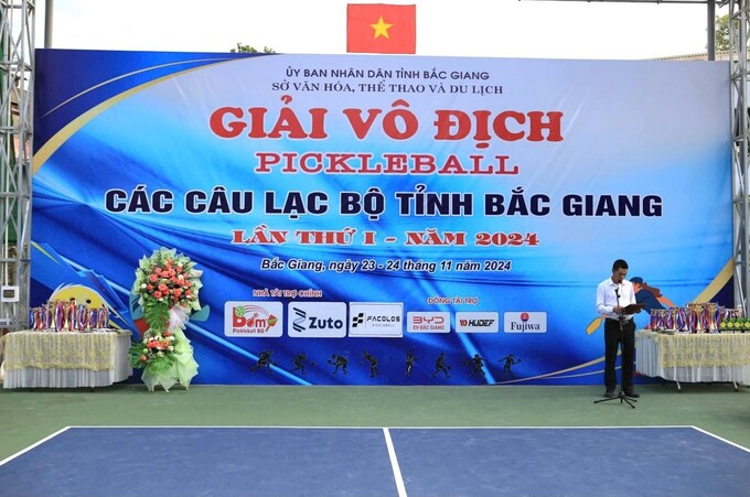 Lễ khai mạc giải đấu pickleball các câu lạc bộ tỉnh Bắc Giang lần thứ nhất, năm 2024.