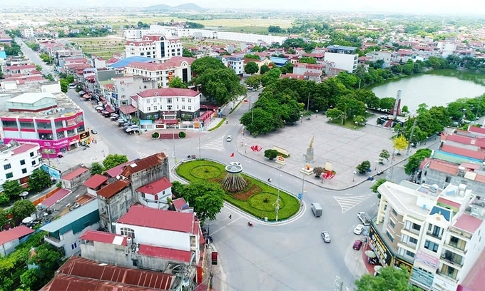 Huyện Hiệp Hòa (Bắc Giang) đạt tiêu chí đô thị loại IV.