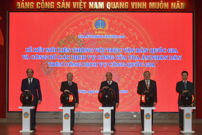 Thủ tướng Nguyễn Xuân Phúc dự Hội nghị triển khai công tác tòa án năm 2021 của Tòa án nhân dân Tối cao