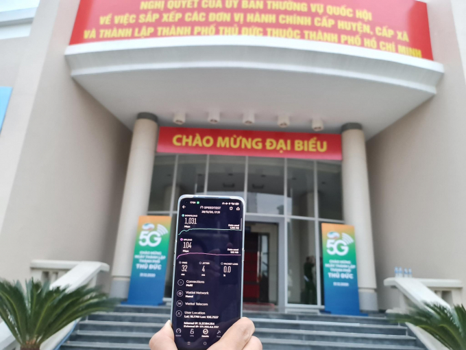 Toc do 5G Viettel tai Thu Duc