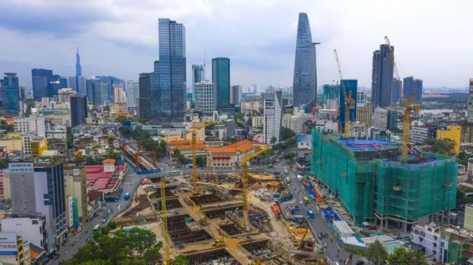 Ga ngầm Bến Thành thuộc tuyến metro số 1