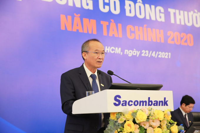 Ông Dương Công Minh, Chủ tịch HĐQT Sacombank. (Ảnh: T. Hằng)