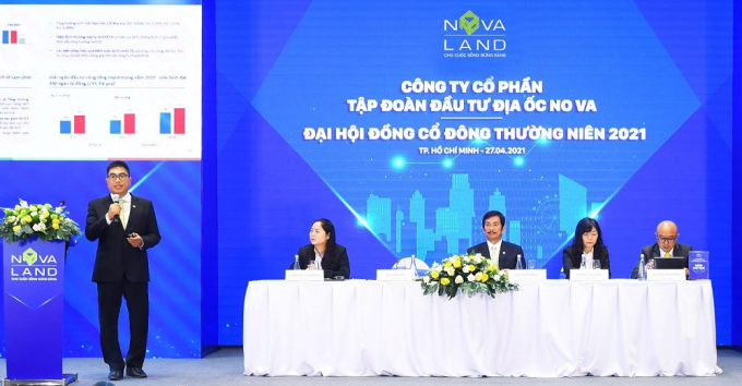 Ngày 27/4, Đại hội đồng cổ đông thường niên 2021 của Novaland đã diễn tại TP.HCM. (Ảnh: N.N)