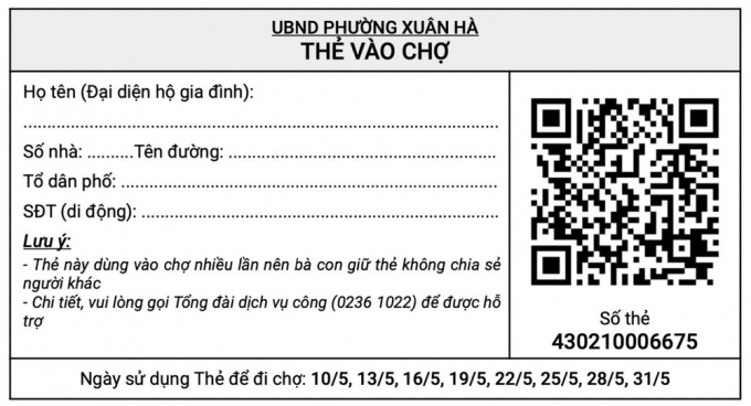 Nhằm kiểm soát người ra vào chợ để phục vụ công tác phòng, chống dịch COVID-19 hiệu quả tại các chợ người dân sẽ đi chợ bằng thẻ QR Code