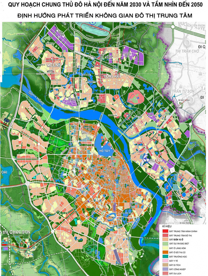Quy hoạch chung xây dựng Thủ đô Hà Nội được phê duyệt năm 2011