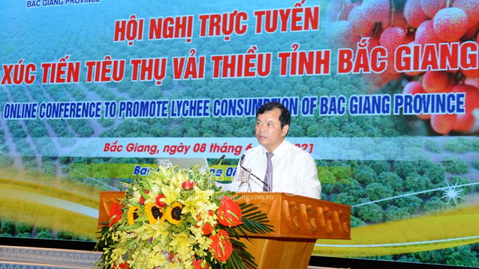 Phó Chủ tịch UBND tỉnh Bắc Giang Phan Thế Tuấn tại Hội nghị