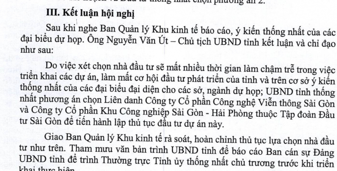 Sợ mất thời gian, Long An chỉ định đầu tư ở KCN Nam Tân Tập.