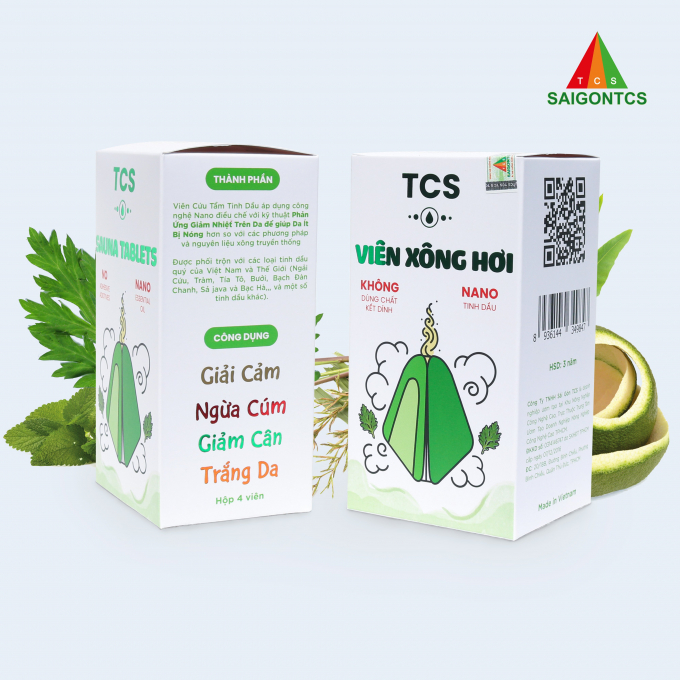 Viên xông hơi TCS chứa tinh dầu nguyên chất 100%, không pha trộn dung môi hay chất làm thơm công nghiệp nên hiệu quả sát khuẩn và giải cảm rất mạnh.