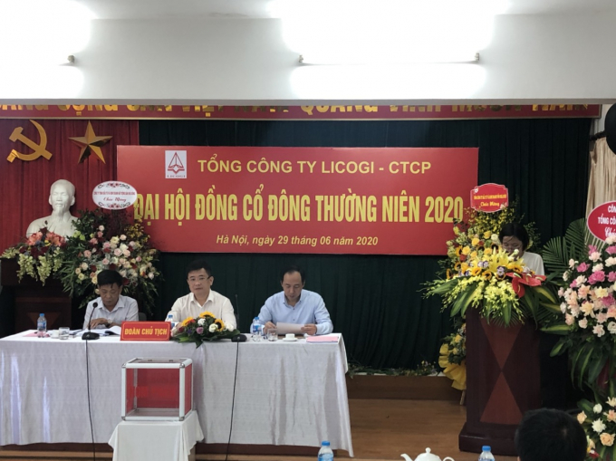 Đại hội đồng cổ đông thường niên của Licogi năm 2020 (Ảnh: Licogi).