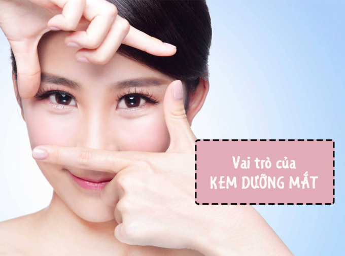 Vai trò của kem dưỡng mắt. Ảnh minh họa