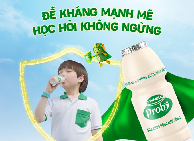 Bổ sung Probiotics vào thực đơn dinh dưỡng hằng ngày để trẻ tăng cường đề kháng, giảm nguy cơ ốm vặt.