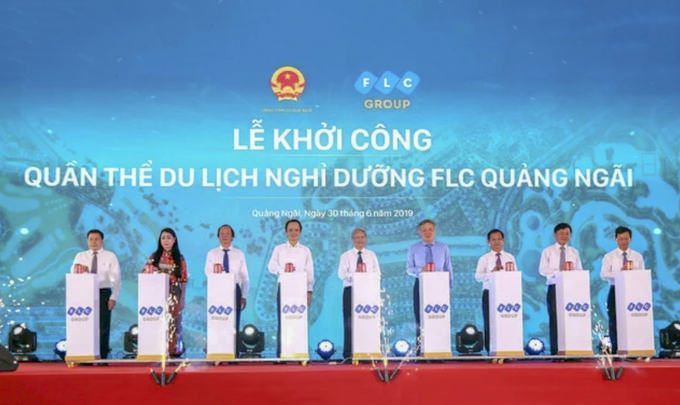 Khởi công quần thể du lịch nghỉ dưỡng FLC Quảng Ngãi vào tháng 6/2019 (Ảnh: NĐ)