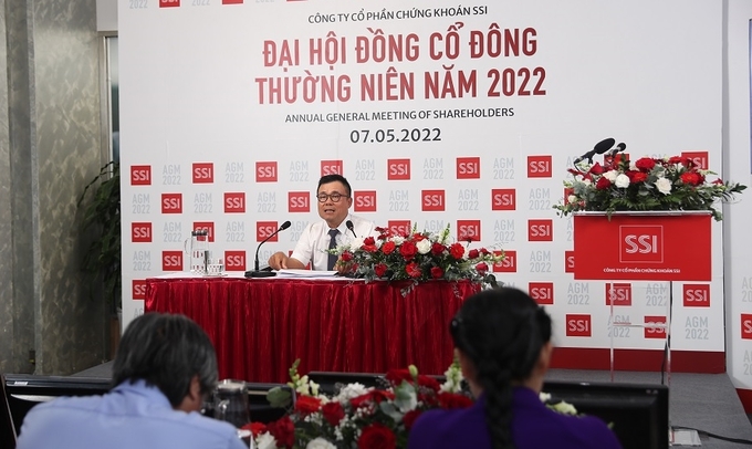 CTCP Chứng khoán SSI tổ chức đại hội đồng cổ thường niên 2022 theo hình thức trực tuyến vào 7/5/2022.