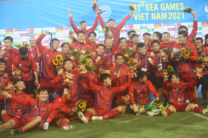 U23 Việt Nam giành huy chương vàng môn bóng đá nam SEA Games 31 với chiến tích bất bại và không để thủng lưới bàn nào.