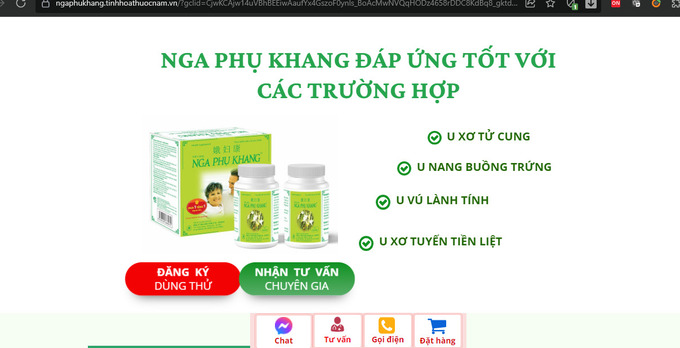 Kèm theo khuyến cáo “các đối tượng sử dụng thuốc” để dụ dỗ khách hàng