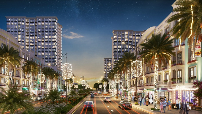 Các phân khu shophouse tại khu đô thị Sun Grand Boulevard “cháy hàng” khi vừa ra mắt. Ảnh phối cảnh minh họa