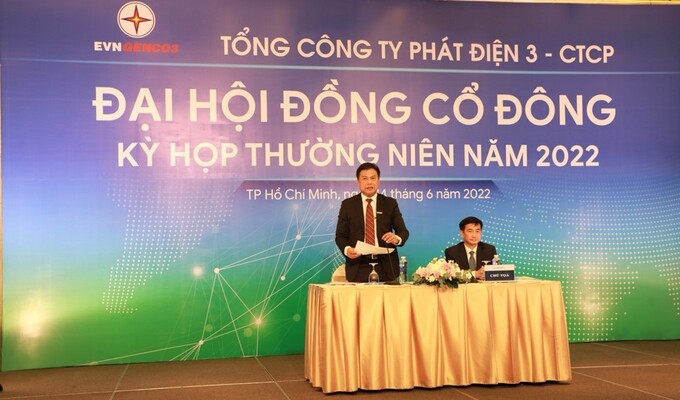 Tổng Công ty Phát điện 3 - CTCP (EVNGENCO3) tổ chức đại hội đồng cổ đông thường niên 2022 vào 14/6 tại TP.HCM.