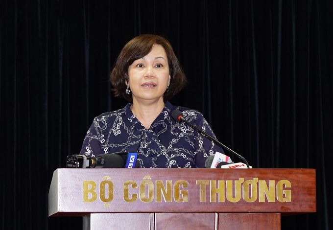 Bà Lê Việt Nga - Phó Vụ trưởng Vụ Thị trường trong nước.