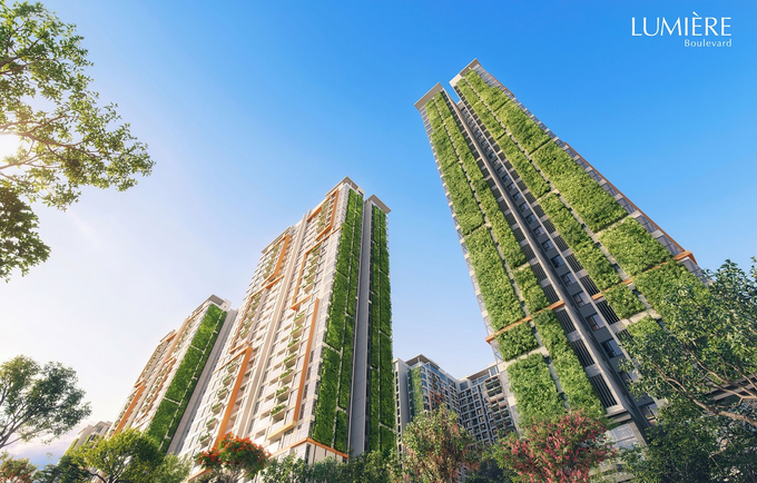 LUMIÈRE Boulevard dự án có kiến trúc xanh 3D hàng đầu Việt Nam tại Vinhomes Grand Park