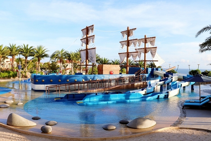 Công viên nước được thiết kế con tàu chiến hạm đội Armada Tây Ban Nha