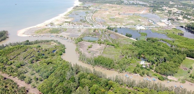 Hiện trang dự án Venezia Beach do CTCP Thương mại và Dịch vụ Danh Việt làm chủ đầu tư