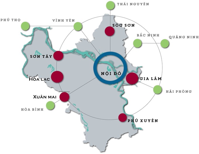 Phát triển các khu vực vùng ven Hà Nội.