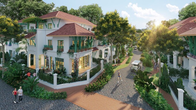 Sun Tropical Village - làng nhiệt đới giữa 3 tầng thiên nhiên tại Phú Quốc. Ảnh phối cảnh minh họa