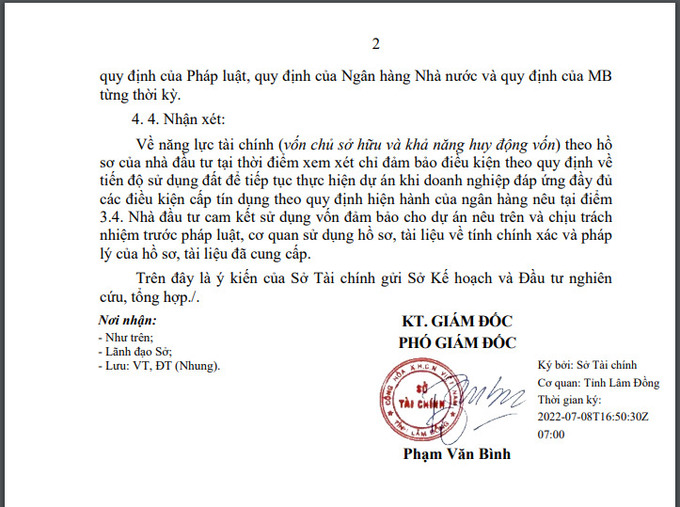 Văn bản số 1453/STC-ĐT của Sở Tài chính tỉnh Lâm Đồng.