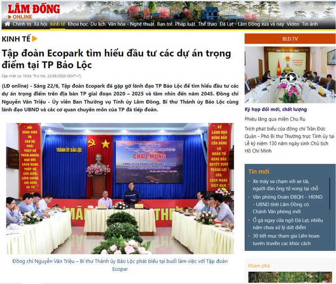 Theo Lâm Đồng Online http://baolamdong.vn.