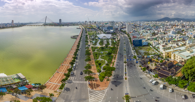 Đường Bạch Đằng nối dài xuống cầu Trần Thị Lý ven sông Hàn sắp có phố đi bộ để phát triển du lịch về đêm (Ảnh: Thế Sơn)