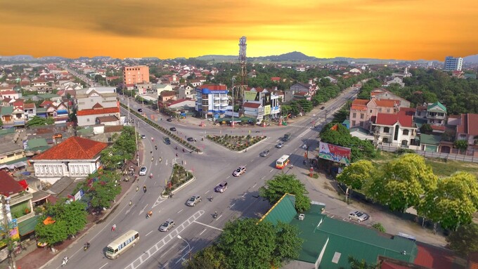 Một góc thị xã Hồng Lĩnh
