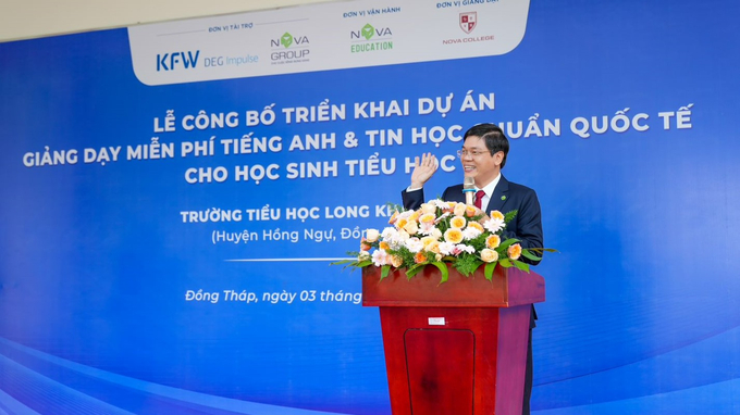 TS. Bùi Phi Hùng - CEO Nova Education phát biểu tại sự kiện