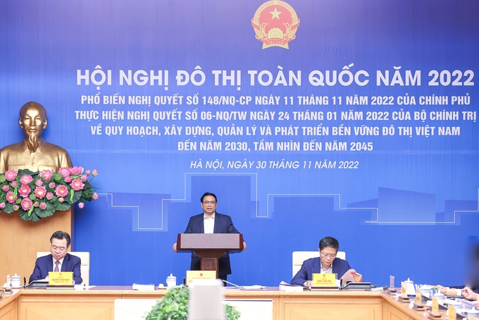 Thủ tướng Phạm Minh Chính chủ trì Hội nghị đô thị toàn quốc năm 2022.