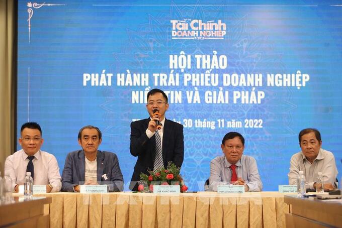 Ngày 30/11, Tạp chí Tài chính Doanh nghiệp tổ chức hội thảo “Phát hành trái phiếu doanh nghiệp: Niềm tin và giải pháp” với sự tham gia của nhiều chuyên gia kinh tế, luật sư, doanh nghiệp, nhà đầu tư.