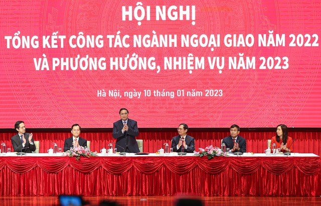 Thủ tướng Chính phủ Phạm Minh Chính dự Hội nghị tổng kết công tác ngành ngoại giao năm 2022, triển khai phương hướng, nhiệm vụ năm 2023.