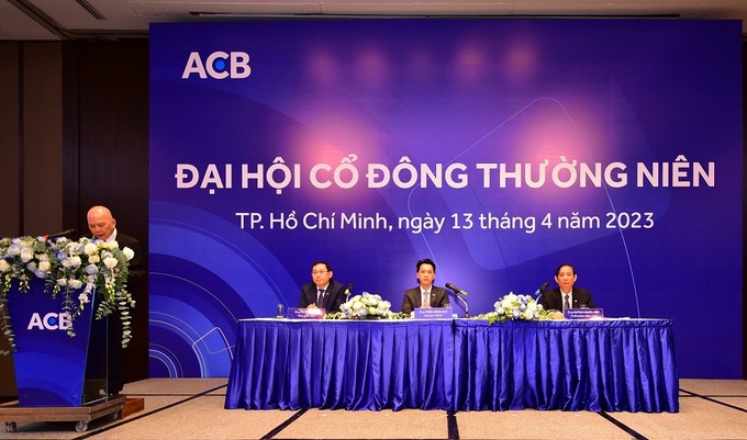 Ngân hàng TMCP Á Châu (ACB) đã tổ chức đại hội đồng cổ đông thường niên 2023 vào sáng 13/4/2023 tại TP.HCM