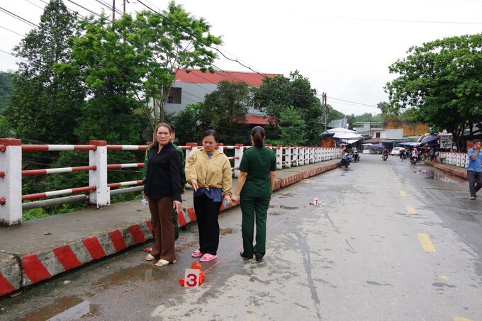 Hình ảnh thực nghiệm hiện trường tại khu vực quốc lộ 4D km 8 +150.