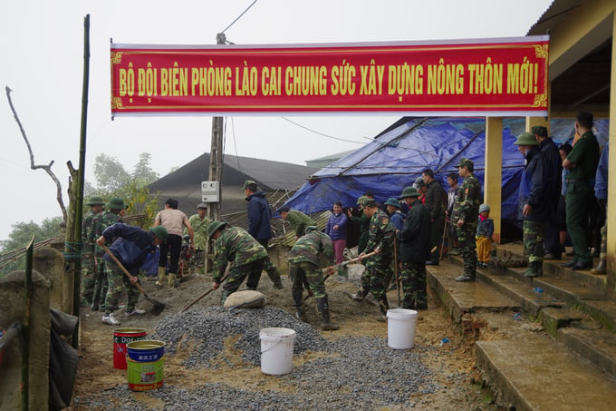 BĐBP Lào Cai tham gia xây dựng nông thôn mới.