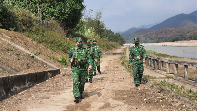 BĐBP tuần tra bảo vệ biên giới.